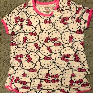 Hello Kitty Logo Pajama Set - Size 1X